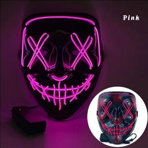 EL neon light mask for Halloween